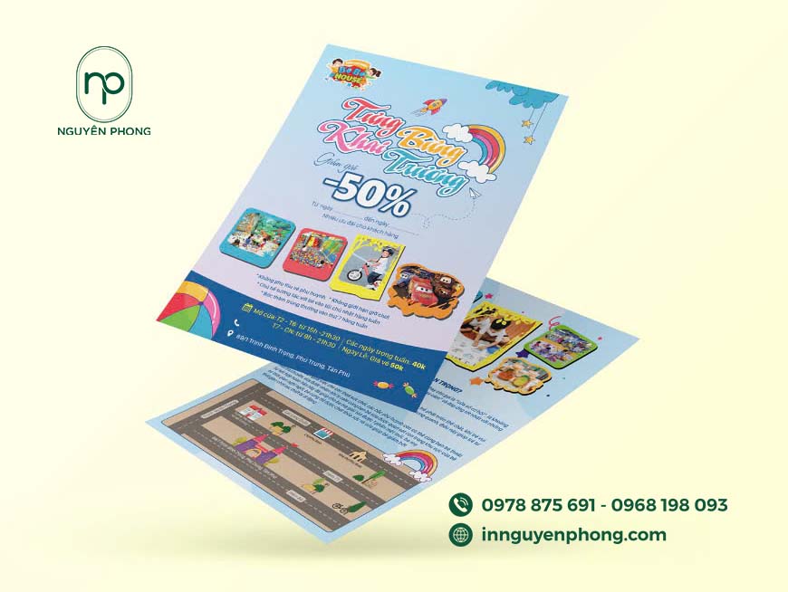 Xưởng in tờ rơi chuyên in nhanh lấy ngay